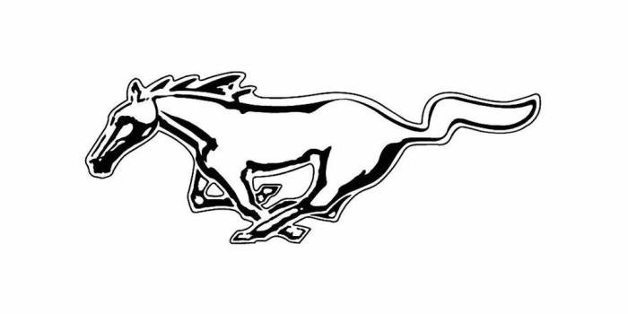 1024x768 Ford Mustang Logo Outline wallpaper | 1024x768 | #34174