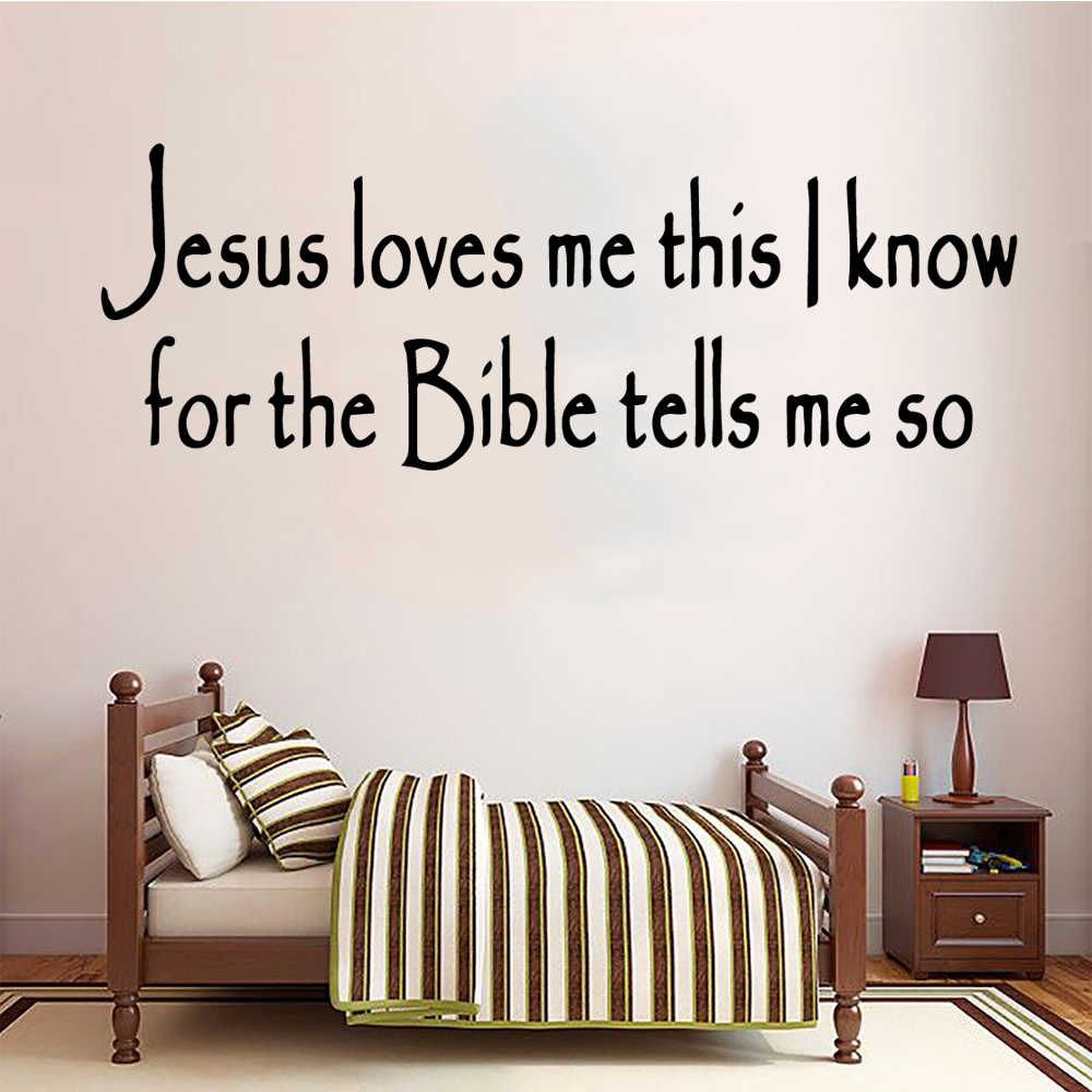 1000x1000 Modern Jesus quotes Sticker Waterproof Vinyl Wallpaper Home Decor