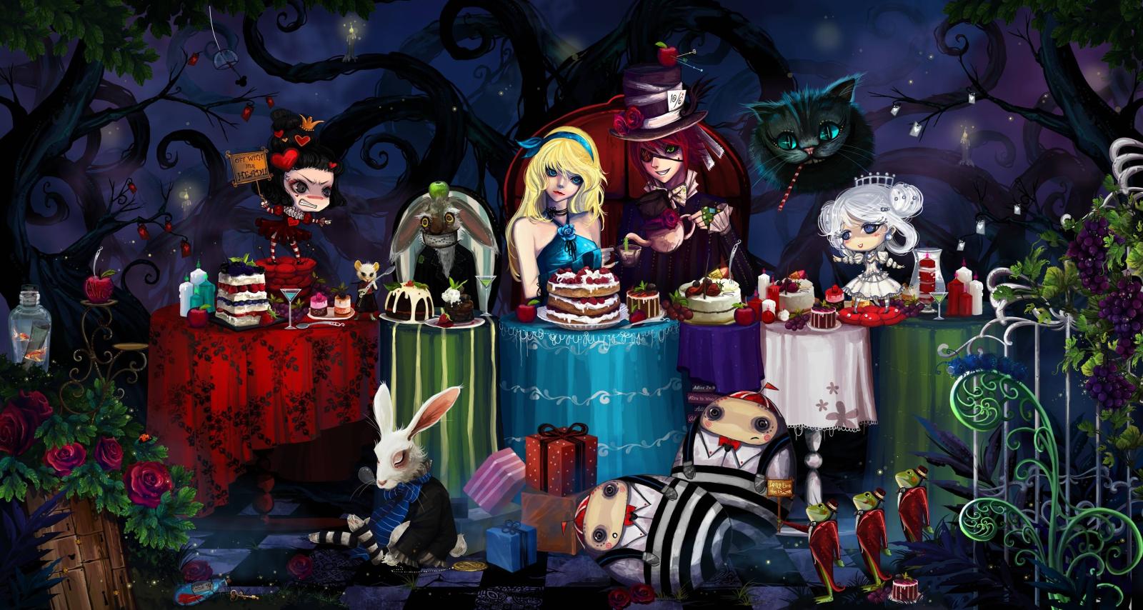 3534x1887 Alice In Wonderland Computer Wallpaper 3534x1887 px, #489WTZ2