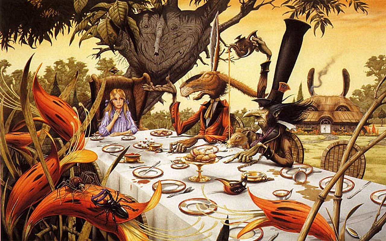 1280x798 Alice - Rodney Matthews Alice In Wonderland, Hd Wallpapers