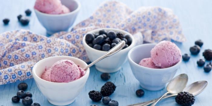 1680x1050 Ice, Cream, Blueberries, Blackberries, Berries, Dessert, Full