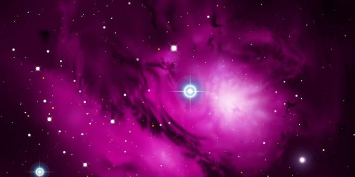 1024x1024 Free download Purple Galaxy Wallpaper Purple galactic cloud ipad