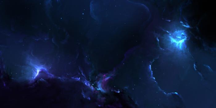 2880x1800 Download 2880x1800 Blue Nebula, Galaxy, Stars, Gas Cloud