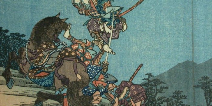 1920x1080 JAPANESE PRINT OF ACROBATIC SAMURAI WALLPAPER - (#43682) - HD