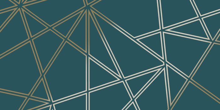 1500x1500 Paladium Geometric Wallpaper Teal/Gold Holden 90110 - - Amazon.com
