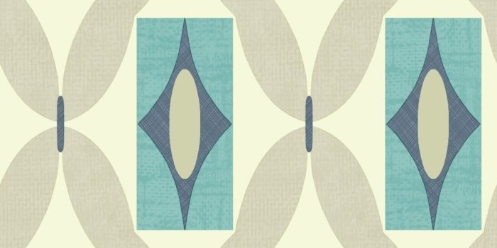 1000x1000 Arthouse Options Quartz Retro Geometric Wallpaper Teal, Grey
