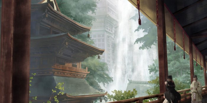 1680x1050 Japan, artwork, original characters :: Wallpapers