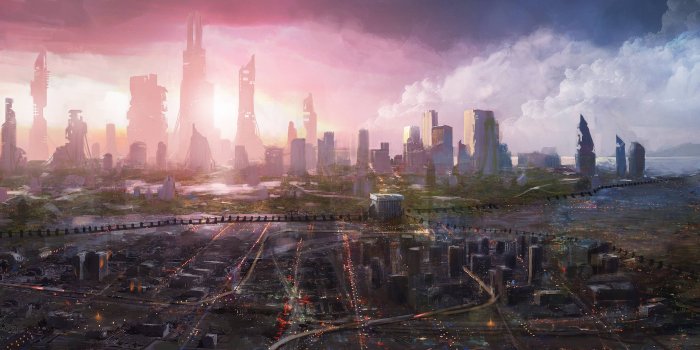 4000x1440 Future City Wallpapers