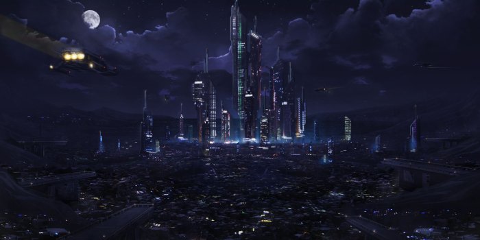 2004x1301 Space/Fantasy Wallpaper Set 38 | Futuristic city, Fantasy city
