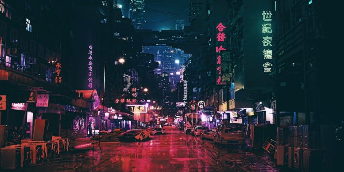 2560x1440 Wallpaper futuristic, future world, night, 4K, Art #20316