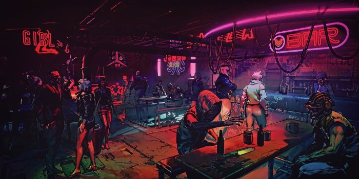 3840x2160 Bar Neon Signage, Night, Cyberpunk, Futuristic City, - Ruiner Her