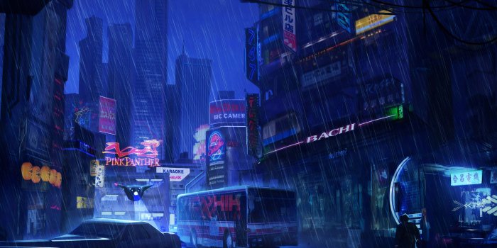 2560x1700 2560x1700 Futuristic City Dark Evening Rain 4k Chromebook Pixel HD