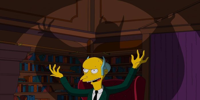 2048x1152 Mr Burns evil shadow | WallpaperFool