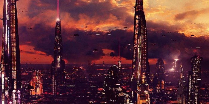 1080x1920 Futuristic city HD wallpaper download