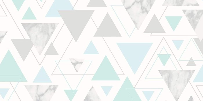 1500x1500 Chantilly Geometric Marble Triangle Wallpaper Teal/Grey Debona