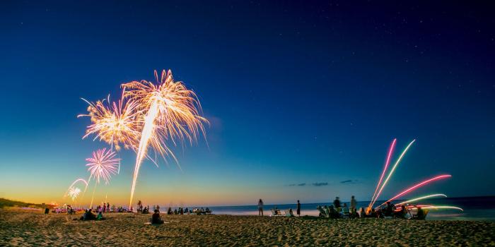 1920x1080 Beach Fireworks Hd - 1920x1080 Wallpaper - Ecopetit.cat