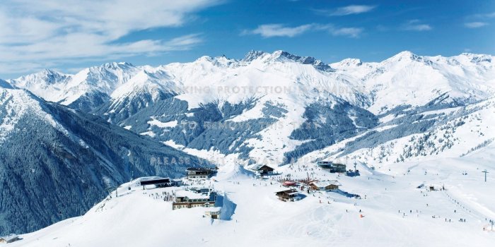 1920x1080 top of ski slopes in the alps winter lodges