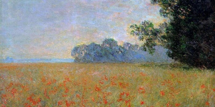 1920x1080 Claude Monet Wallpapers - Oat And Poppy Field Claude Monet