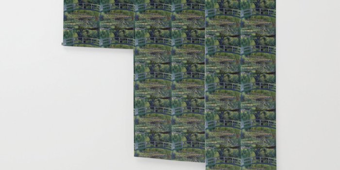 1500x1500 Water Lilies and the Japanese Bridge by Claude Monet Wallpaper by