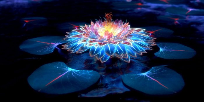 1920x1080 Black and red flower wallpaper, flowers, lotus flowers, artwork HD