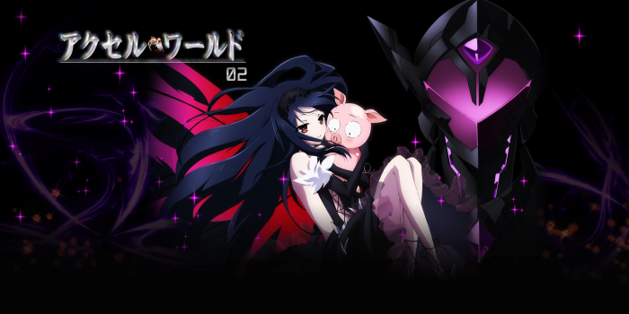 1920x1080 accel world black lotus haruyuki arita kuroyukihime armor dress