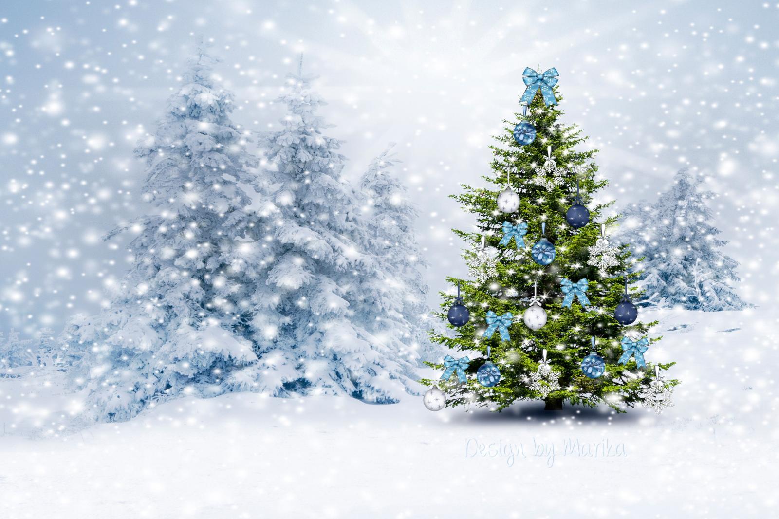 4500x3000 White Snow Christmas Tree Wallpaper - Christmas Snow Tree