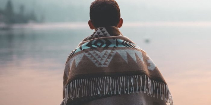 910x1137 HD wallpaper: man, person, water, fog, blanket, california, early