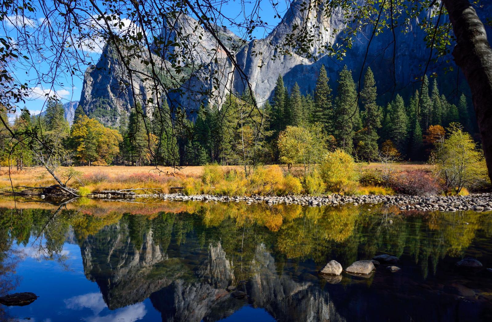 3056x2000 parks, Usa, Scenery, Yosemite, California, Nature, Reflection