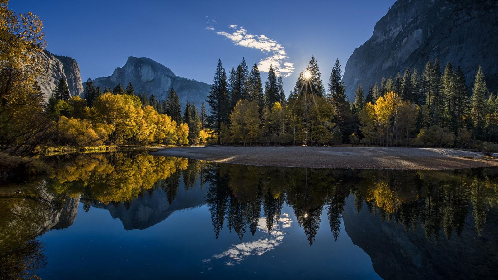 2560x1440 California, Yosemite National Park, mountains, forest, lake