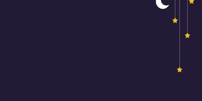 2560x1600 Crescent moon and stars on black background 3D wallpaper HD