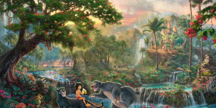 1920x1080 1920x1080 thomas kinkade studios, walt disney, painting, the