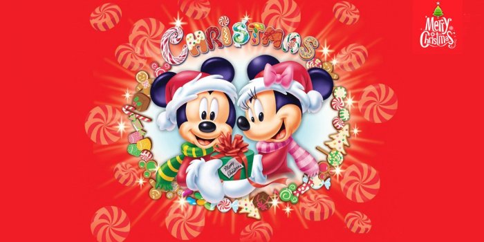 1920x1080 Мickey-and-Мinnie-Merry Christmas Disney Hd wallpaper widescreen