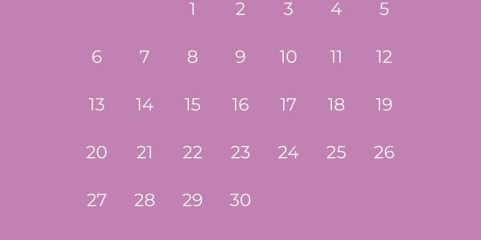 4500x8000 The Official Gymshark Calendar - April 2020. Plan your time and