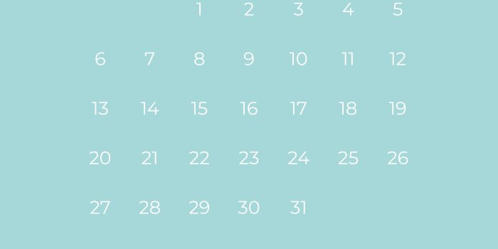 4500x8000 The Official Gymshark Calendar - January 2020. Plan your time and