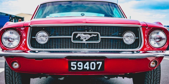 3200x2400 1968 Ford Mustang GT vintage red HD wallpaper download