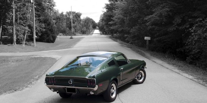 1024x768 Muscle Car Madness: 1968 Mustang 'Bullitt' GT 390 Fastback Replica