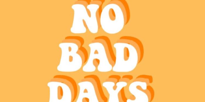 750x1333 no bad days, positive, orange, bright, fun, wallpaper, background