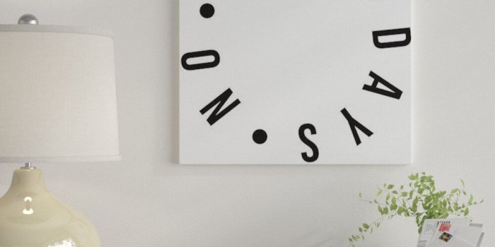 1000x1000 East Urban Home 'No Bad Days' Print on Canvas | Wayfair