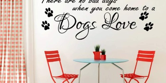 1500x1140 Amazon.com: There are no Bad Days Dog Quote Black Wall Decals
