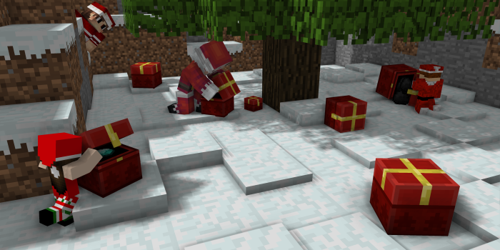 4096x2304 Free download Minecraft Christmas 4k Ultra HD Wallpaper Background