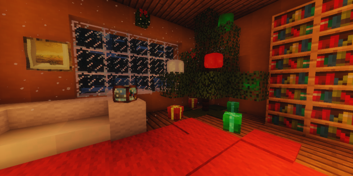 1366x768 Minecraft Christmas Wallpaper | Hypixel - Minecraft Server and Maps