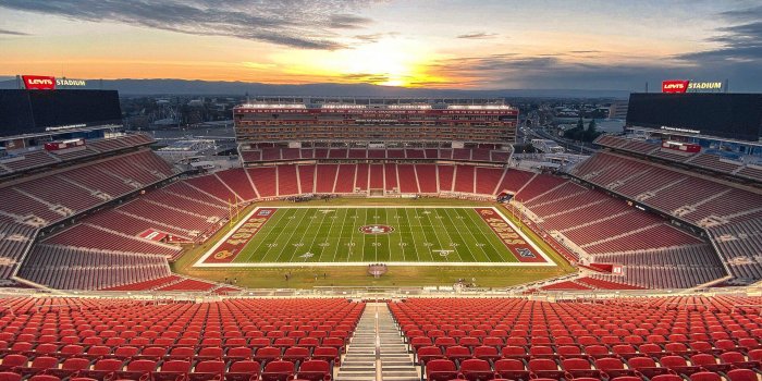 1920x1080 Today's sunset at Levi's. : 49ers