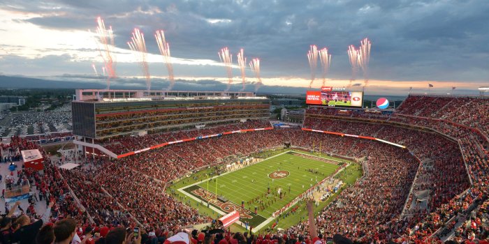 3840x2400 Download wallpapers Levis Stadium, 4k, NFL, football stadium, San