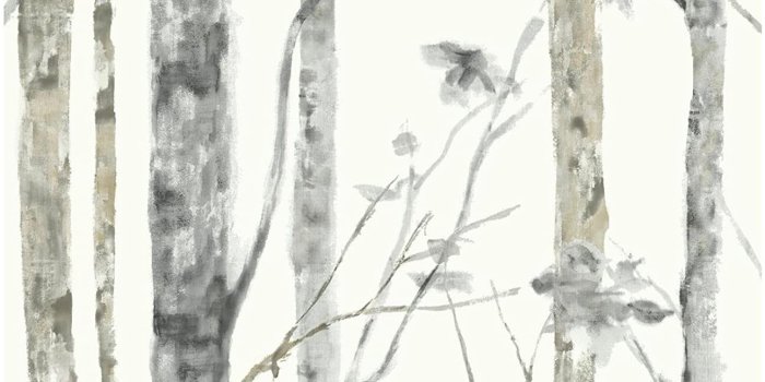 1294x1500 RoomMates Birch Trees Peel and Stick Wallpaper, White/Brown