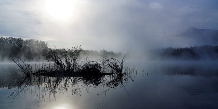 3200x2400 Foggy Lake Wallpapers