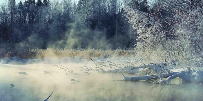 1920x1080 Download 1920x1080 Foggy Lake In Winter wallpaper