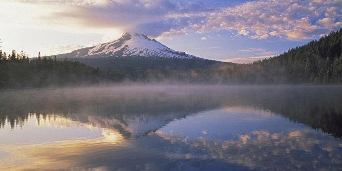 1280x804 Mountain Forest Lake Foggy Sky wallpapers | Mountain Forest Lake