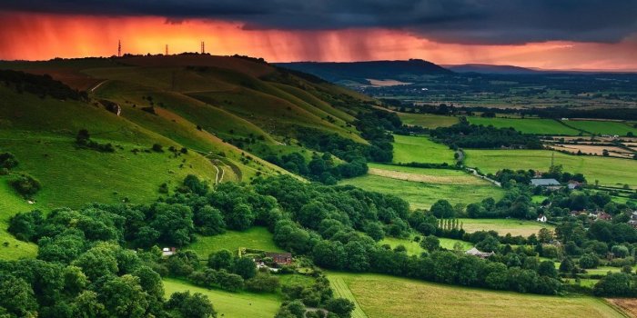 1280x800 Best free HD wallpapers — Rains over hills HD Desktop Wallpaper