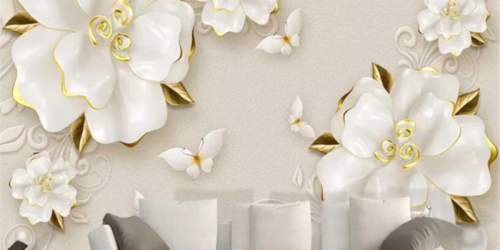 1000x800 beibehang wallpaper on the wall large HD 3D embossed rose flower