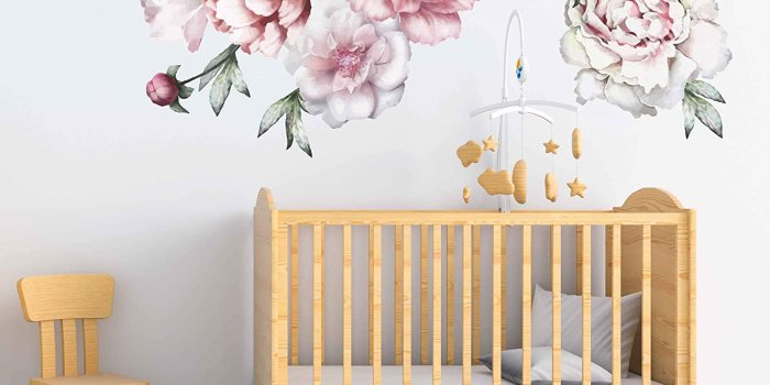 1388x1500 Amazon.com: Peony wall decals large flower wall decals flower wall